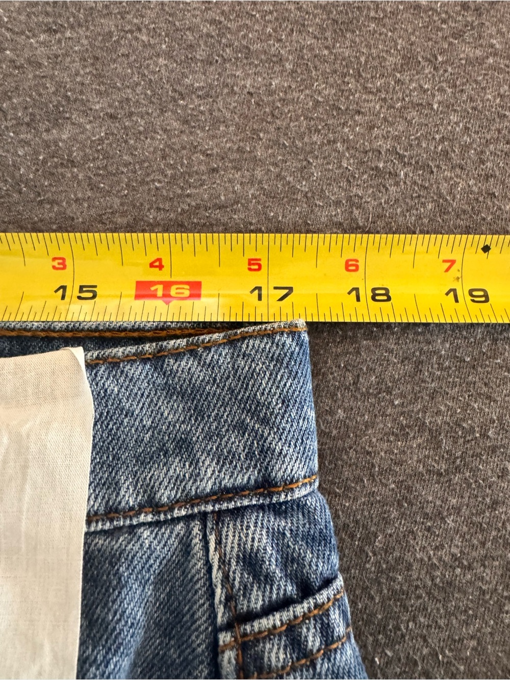 Westbound NWT Women’s Wide Leg Retro  Medium Wash Denim Jeans - Size 16S - Picture 9 of 11